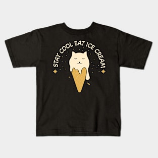 Cat Ice Cream Kids T-Shirt